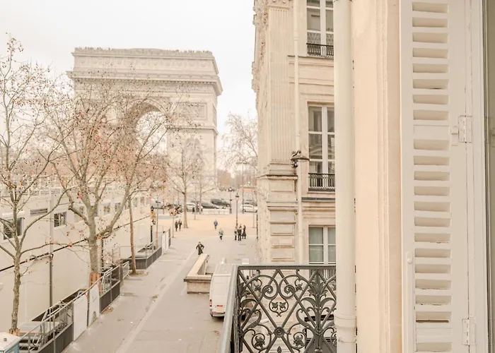 Ac 3bds With Arc De Triomphe View & Terrace 아파트 *